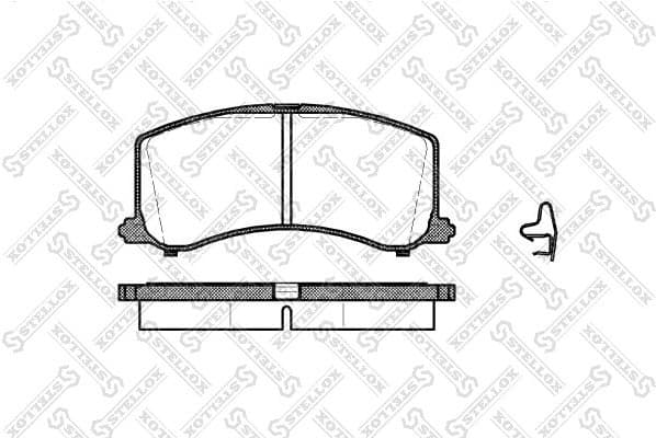 Brake Pad Set, disc brake 606 002B-SX