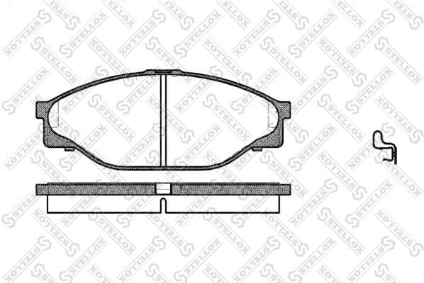 Brake Pad Set, disc brake 423 020-SX