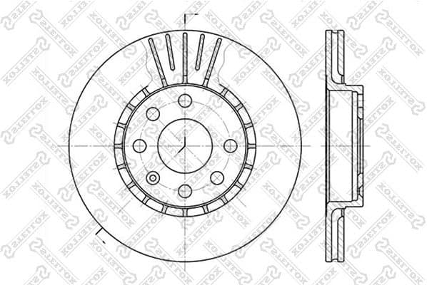 Brake Disc 6020-3617V-SX