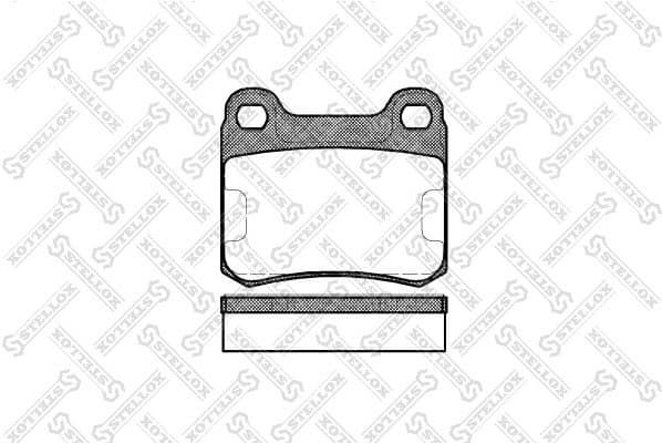 Brake Pad Set, disc brake 168 010-SX