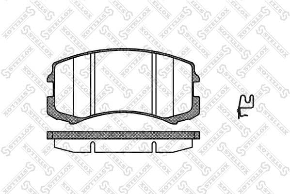 Brake Pad Set, disc brake 976 001-SX