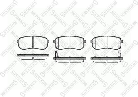 Brake Pad Set, disc brake 1146 002-SX