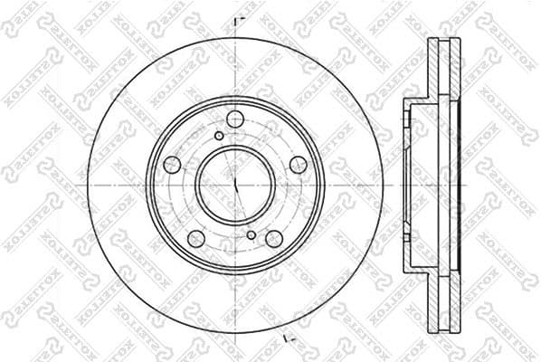 Brake Disc 6020-4547V-SX