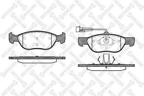 Brake Pad Set, disc brake 598 012B-SX