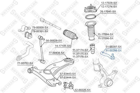 Tie Rod End 51-00298-SX