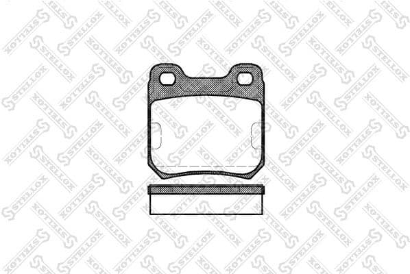 Brake Pad Set, disc brake 250 010-SX