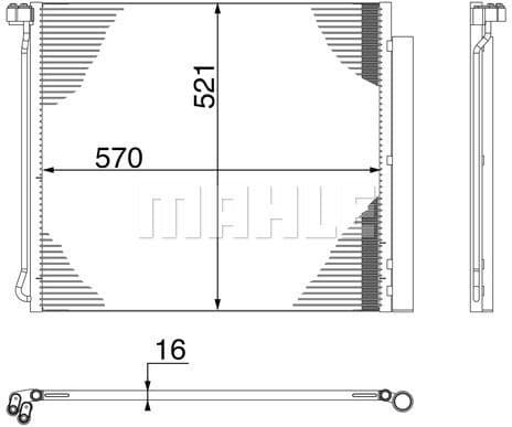 Condenser, air conditioning BEHR AC 269 000S - image 13