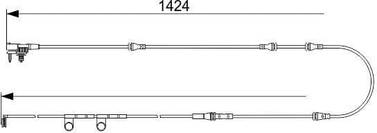 Warning Contact, brake pad wear 1 987 473 581 - image 5