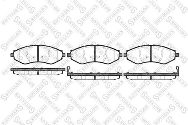Brake Pad Set, disc brake 656 022-SX
