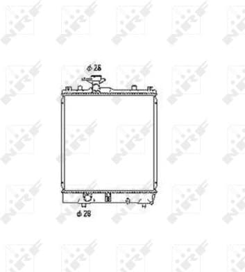 Radiator, engine cooling 53456