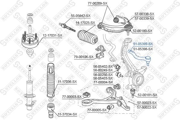 Tie Rod End 51-05399-SX - image 2