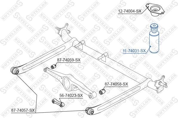 Rubber Buffer, suspension 11-74031-SX - image 2