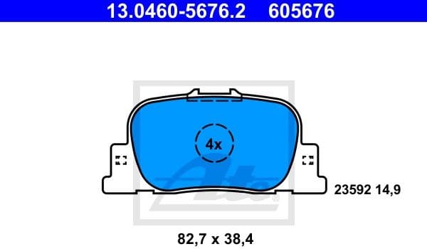Brake Pad Set, disc brake 13046056762