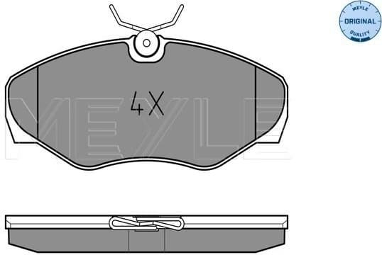 Brake Pad Set, disc brake MEYLE-ORIGINAL: True to OE. 025 230 9918