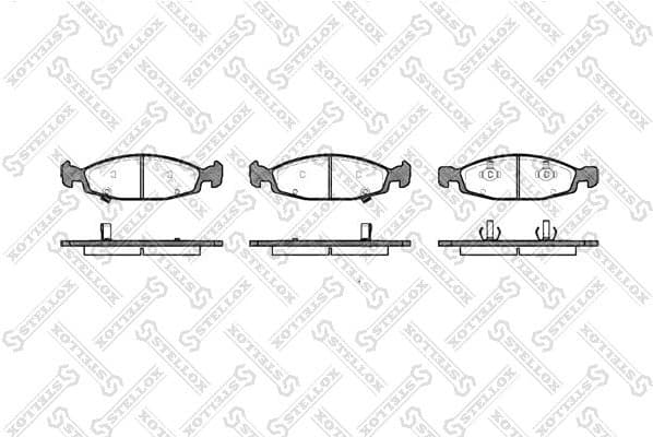 Brake Pad Set, disc brake 747 002B-SX