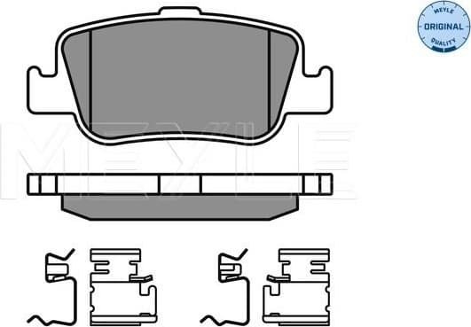 Brake Pad Set, disc brake MEYLE-ORIGINAL: True to OE. 025 246 6415/W