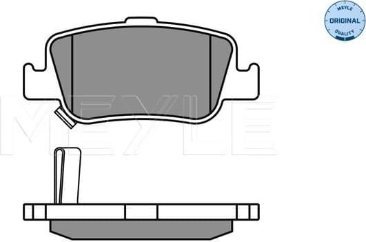Brake Pad Set, disc brake MEYLE-ORIGINAL: True to OE. 025 246 6415/W - image 2