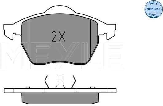 Brake Pad Set, disc brake MEYLE-ORIGINAL: True to OE. 025 218 4819
