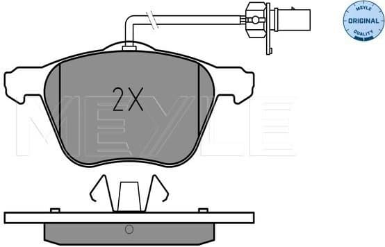 Brake Pad Set, disc brake MEYLE-ORIGINAL: True to OE. 025 232 6920/W