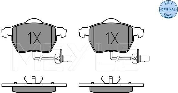 Brake Pad Set, disc brake MEYLE-ORIGINAL: True to OE. 025 230 1820/W