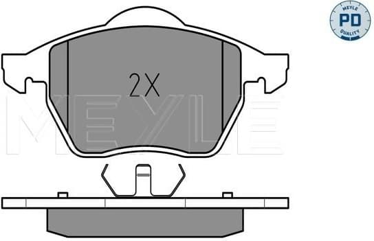 Brake Pad Set, disc brake MEYLE-PD: Advanced performance and design. 025 216 2419/PD