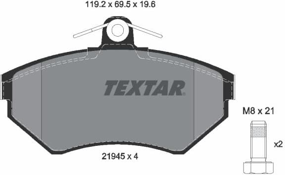 Brake Pad Set, disc brake Q+ 2194503