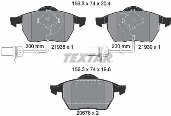 Brake Pad Set, disc brake Q+ 2193801