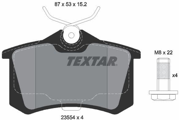 Brake Pad Set, disc brake 2355401