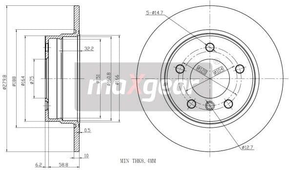 Brake Disc 19-1960 - image 2