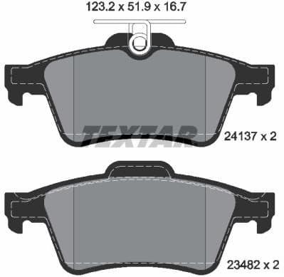 Brake Pad Set, disc brake 2413701