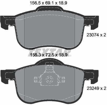 Brake Pad Set, disc brake Q+ 2307401