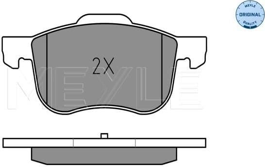 Brake Pad Set, disc brake MEYLE-ORIGINAL: True to OE. 025 230 7318 - image 2