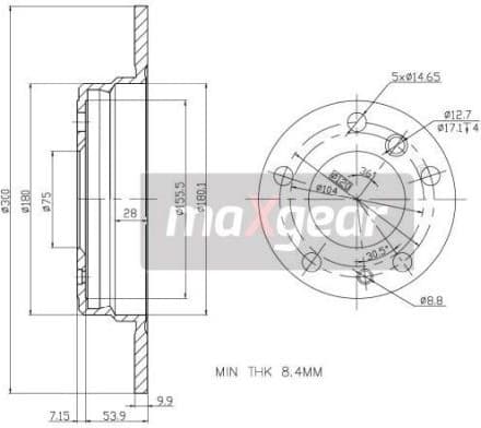Brake Disc 19-0694 - image 2
