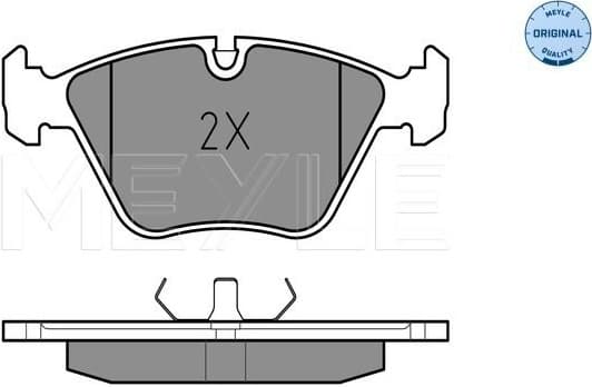 Brake Pad Set, disc brake MEYLE-ORIGINAL: True to OE. 025 209 6820