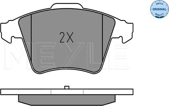 Brake Pad Set, disc brake MEYLE-ORIGINAL: True to OE. 025 237 4619/W - image 2