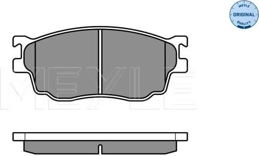 Brake Pad Set, disc brake MEYLE-ORIGINAL: True to OE. 025 237 7716/W
