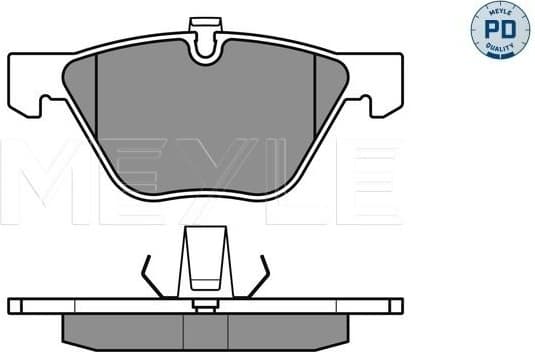 Brake Pad Set, disc brake MEYLE-PD: Advanced performance and design. 025 233 1320/PD - image 2
