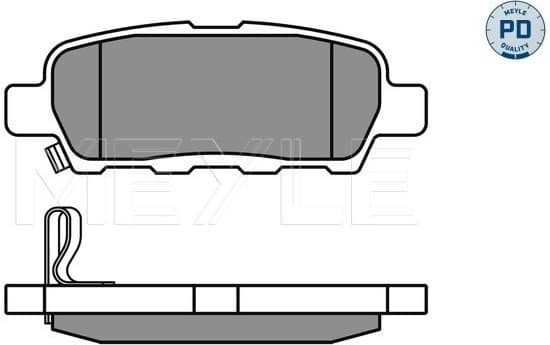 Brake Pad Set, disc brake MEYLE-PD: Advanced performance and design. 025 238 7114/PD - image 2