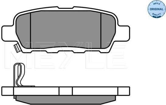 Brake Pad Set, disc brake MEYLE-ORIGINAL: True to OE. 025 238 7114/W - image 2