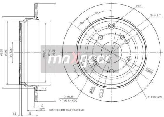 Brake Disc 19-3339 - image 2