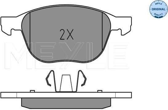Brake Pad Set, disc brake MEYLE-ORIGINAL: True to OE. 025 237 2318