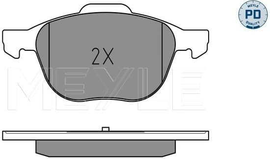 Brake Pad Set, disc brake MEYLE-PD: Advanced performance and design. 025 237 2318/PD - image 2