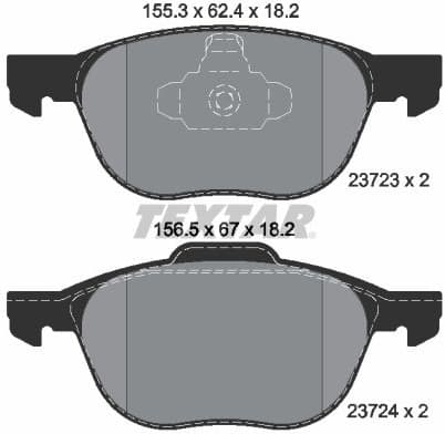 Brake Pad Set, disc brake Q+ 2372301