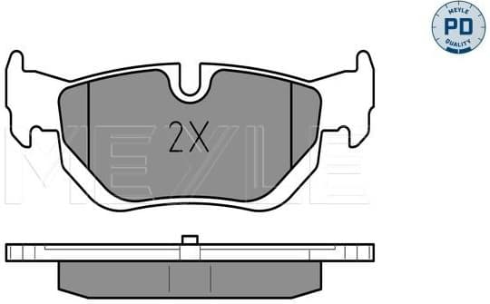 Brake Pad Set, disc brake MEYLE-PD: Advanced performance and design. 025 239 2617/PD - image 2