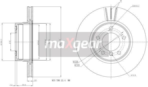 Brake Disc 19-1053 - image 2