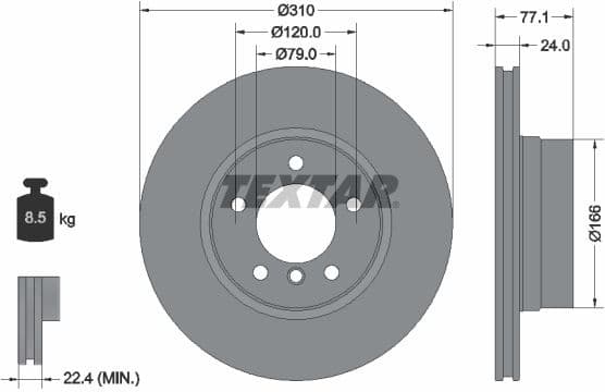 Brake Disc PRO+ 92122505