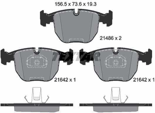 Brake Pad Set, disc brake Q+ 2148602