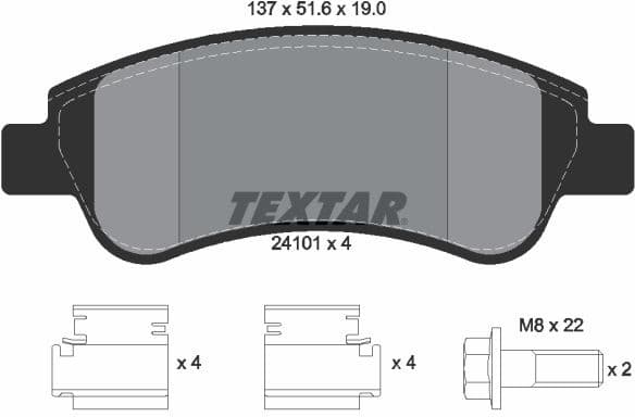 Brake Pad Set, disc brake Q+ 2410101