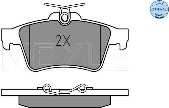 Brake Pad Set, disc brake MEYLE-ORIGINAL: True to OE. 025 241 3716