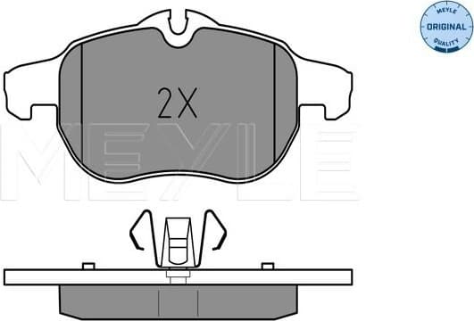 Brake Pad Set, disc brake MEYLE-ORIGINAL: True to OE. 025 234 0220
